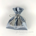 Πολυτελή συσκευασία Drawstring Pouch Γάμος κεντήματα λογότυπο Pearly σατέν κοσμήματα σακούλα με φούντα